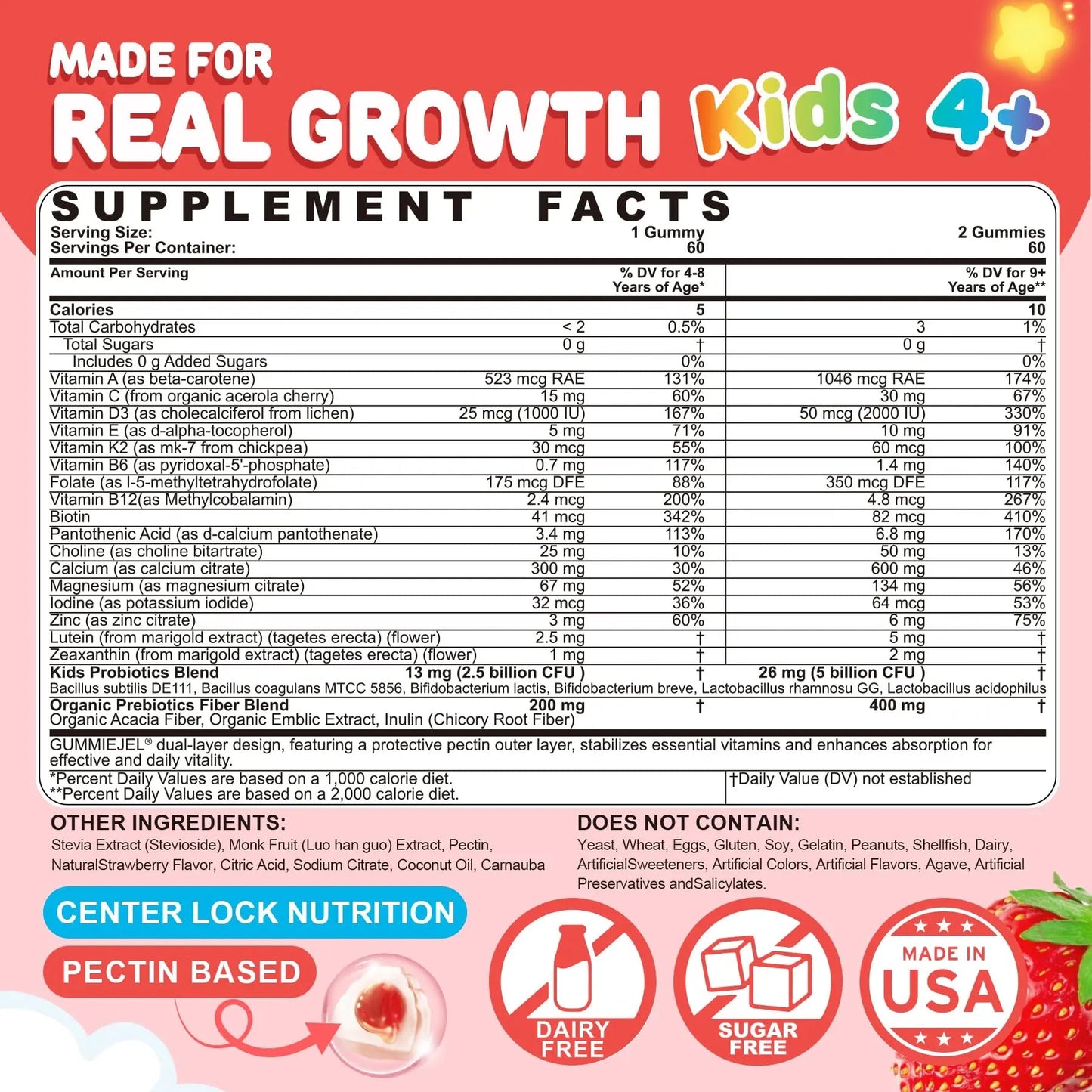 NEVISS Kids Multivitamin Gummies & Probiotics for Kids Teen + Veggie & Fruit Fiber Gummies NEVISSBuy Supplements Australia