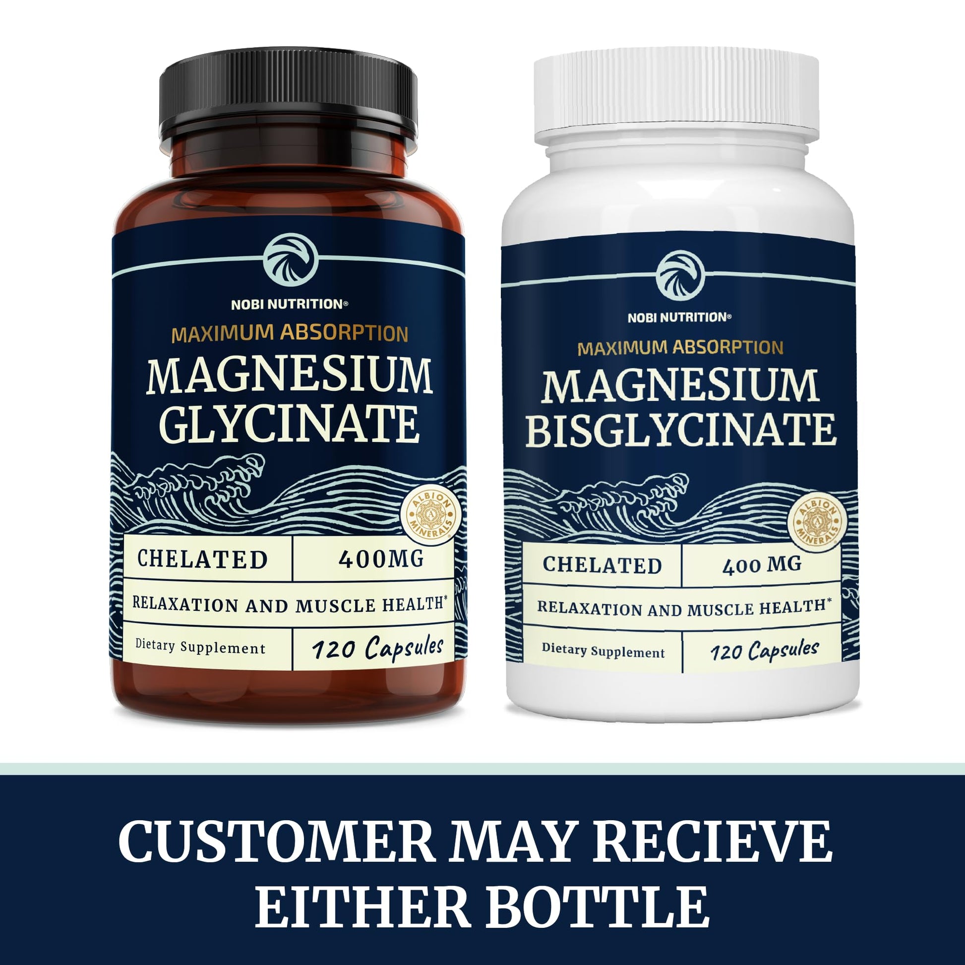 Magnesium Bisglycinate 400mg | Chelated Bisglycinate for Muscle Relaxation, Bones Nobi NutritionBuy Supplements Australia