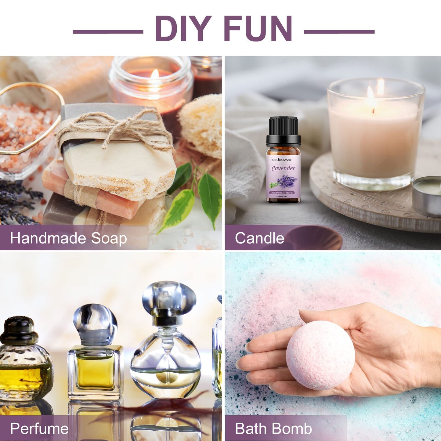 Sedbuwza Vanilla Oil Lavender Essential Oil Gift Set, 100% Pure Organic Fragrance Oil Set for Diffuser SedbuwzaBuy Supplements Australia