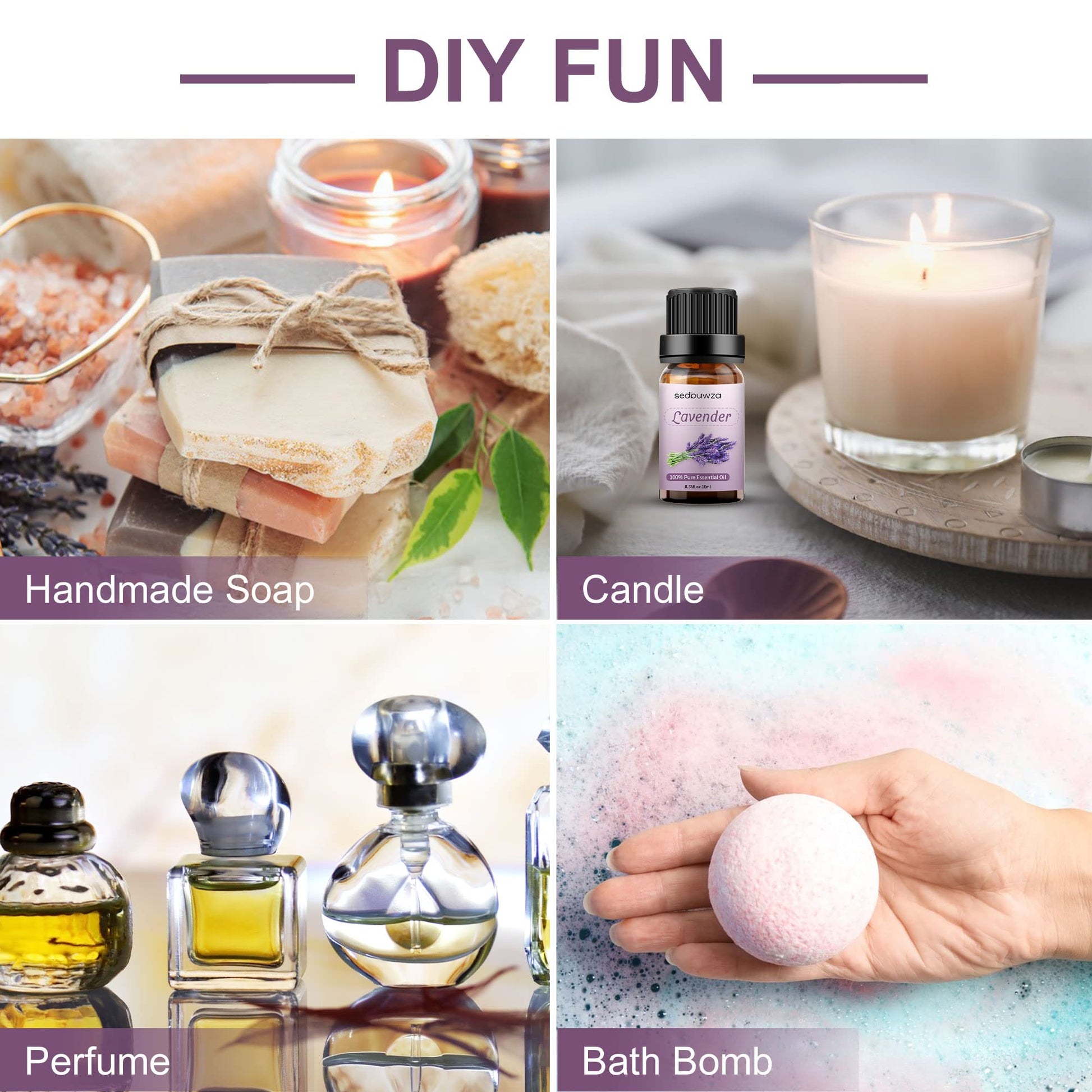 Sedbuwza Vanilla Oil Lavender Essential Oil Gift Set, 100% Pure Organic Fragrance Oil Set for Diffuser SedbuwzaBuy Supplements Australia