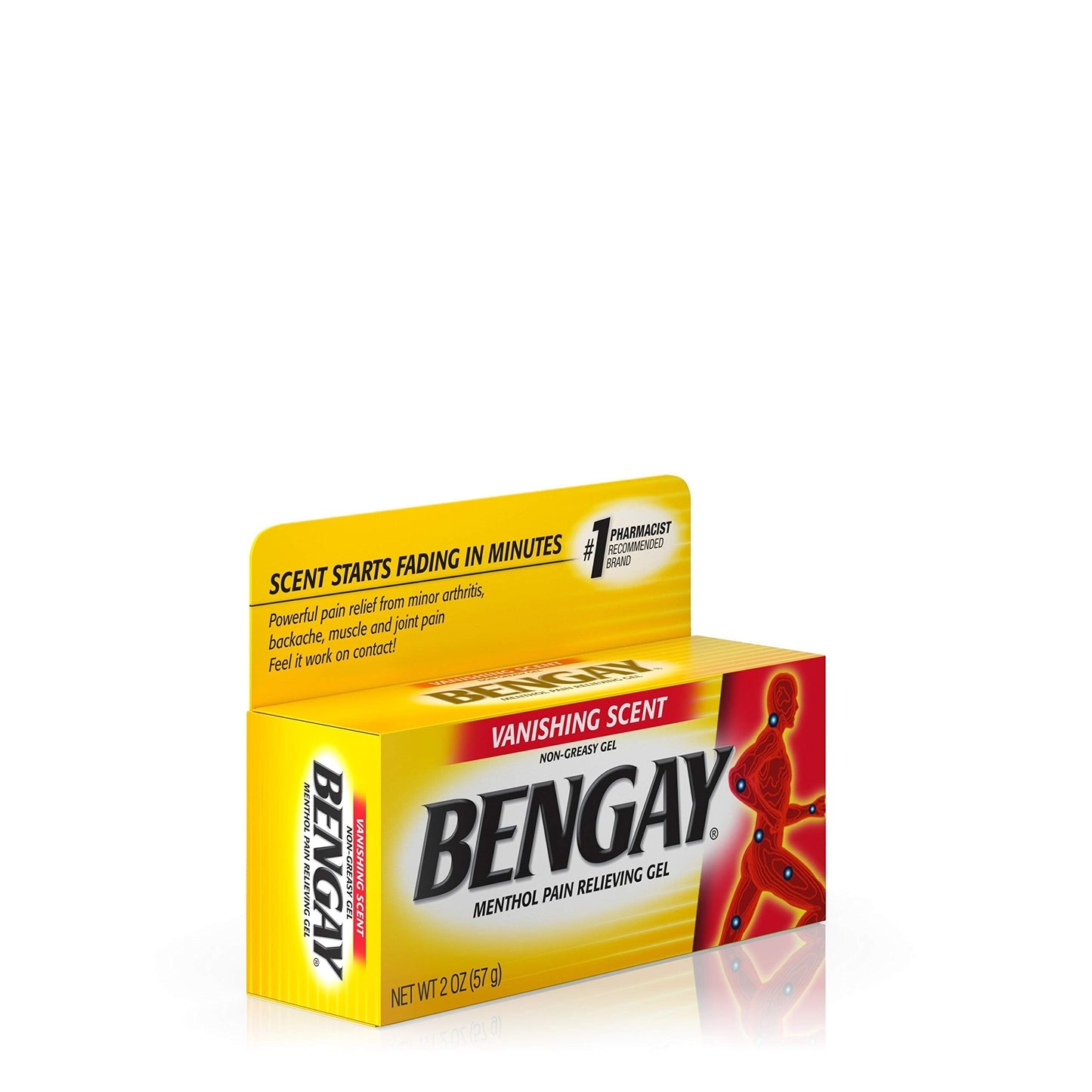 Vanishing Scent Bengay Relief Gel, Non-Greasy Topical Reliever with Cooling Menthol, 2 oz BengayBuy Supplements Australia
