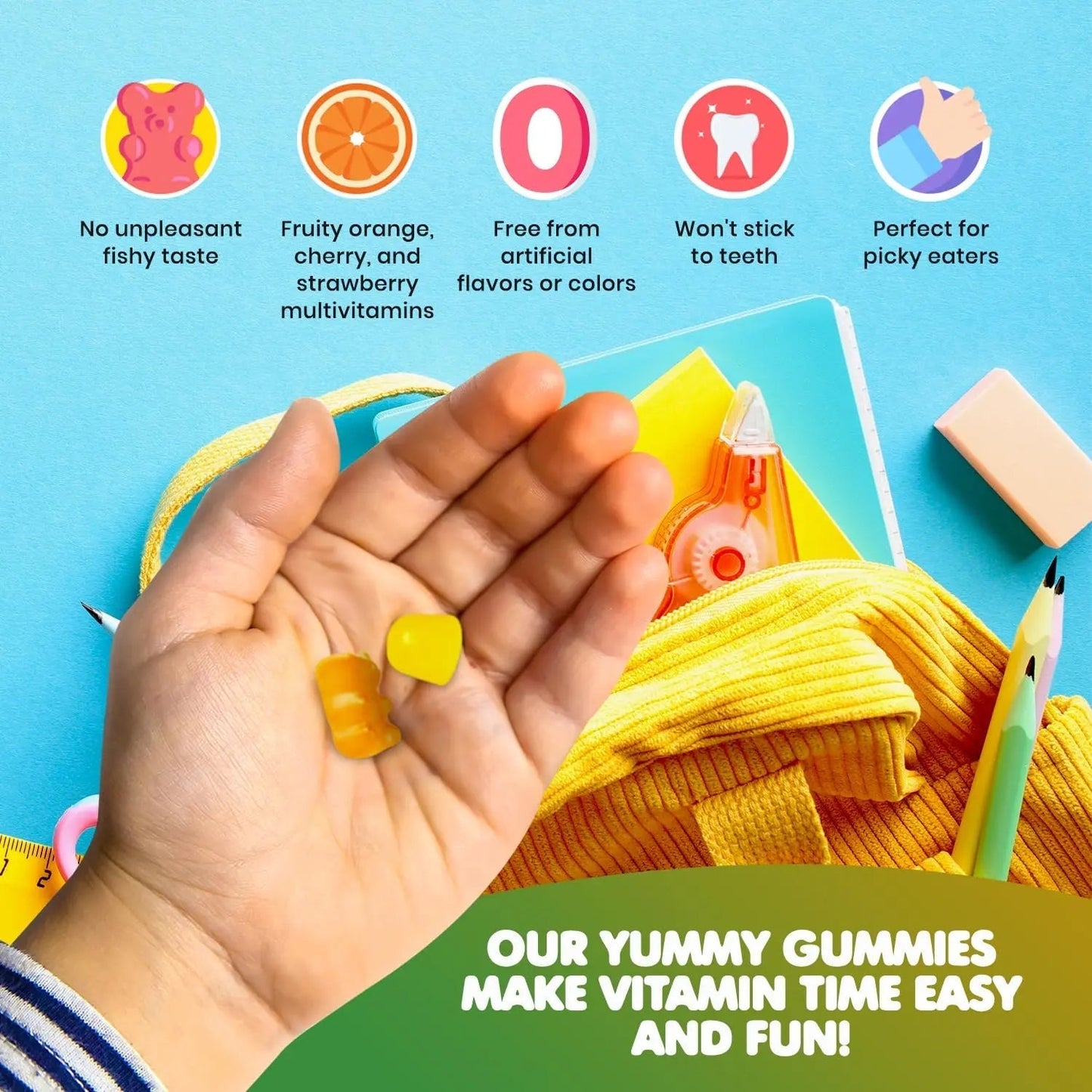 DR. MORITZ Omega 3 Gummies (90 Count) and Kids Multivitamin Gummies Bundle (60 Count) - for Daily Health Support - Vegan DHA Omega 3 for Kids DR. MORITZBuy Supplements Australia