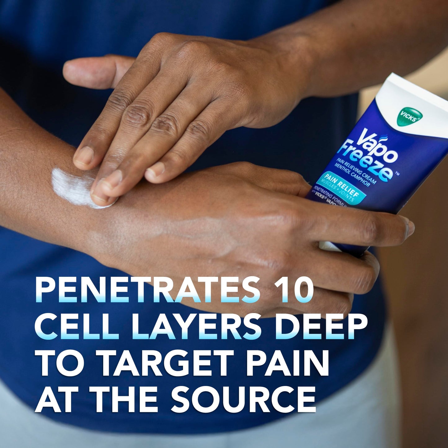 Vicks VapoFreeze Topical Pain Cream 3.0oz, Maximum Strength Menthol+ for Muscle Pain Relief, Joint Pain Relief, Knee Pain Relief, Back Pain Relief, Cream for Pain Relief, Topical Pain Relief VicksBuy Supplements Australia