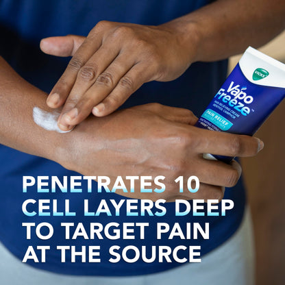 Vicks VapoFreeze Topical Pain Cream 3.0oz, Maximum Strength Menthol+ for Muscle Pain Relief, Joint Pain Relief, Knee Pain Relief, Back Pain Relief, Cream for Pain Relief, Topical Pain Relief VicksBuy Supplements Australia