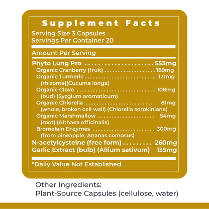 Premier Research Labs PneumoVen - Lung Support Supplement w/Bromelain & NAC, Lung Health Support Vitamins, Lung Cleanse - 60 Capsules Premier Research LabsBuy Supplements Australia
