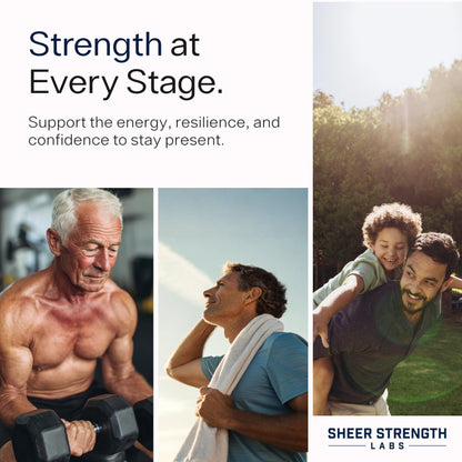 Testosterone Booster for Men - Sheer Alpha T-Booster - Clinically Backed Dose, Strongest Formula - Made in USA - Premium Blend of Fadogia Agrestis Tongkat Ali and Shilajit. 30 Servings Sheer Strength LabsBuy Supplements Australia