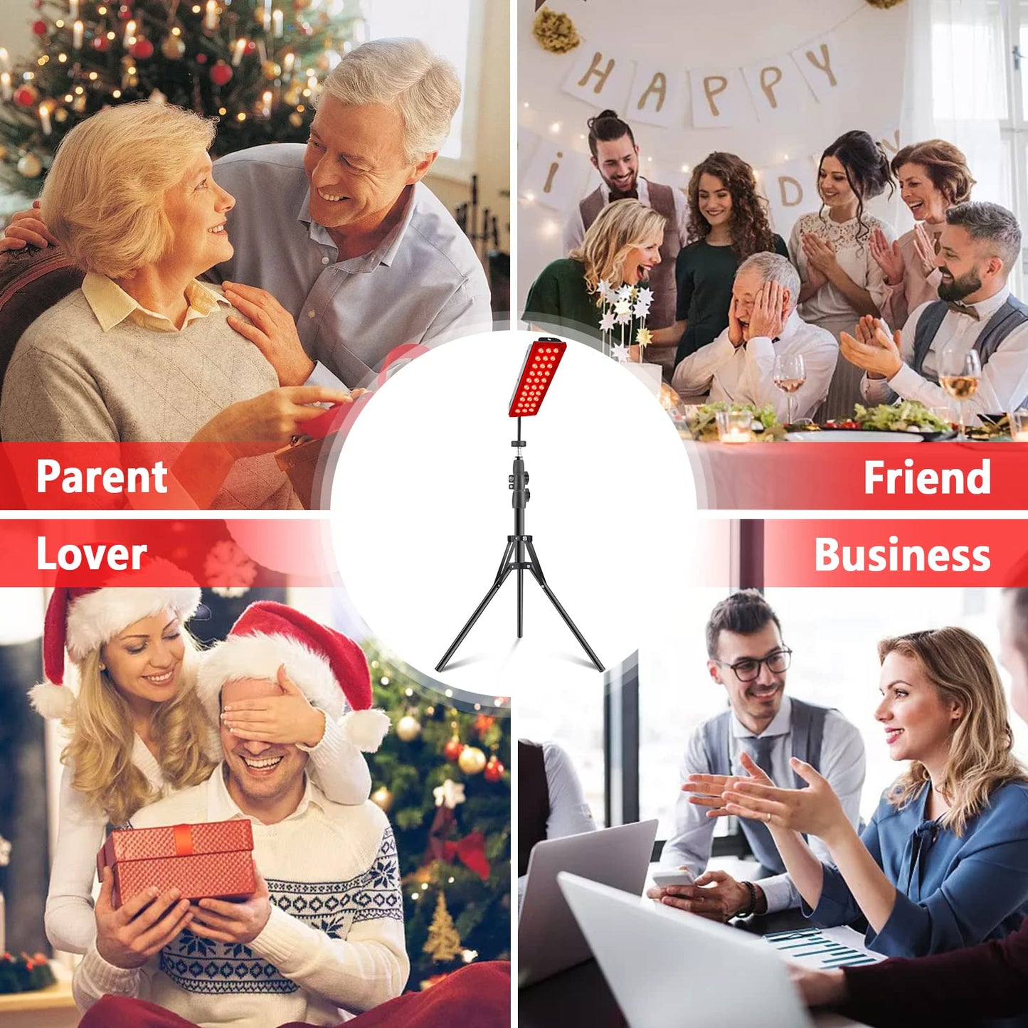 RUISQM Red Light Therapy Lamp, Infrared Light Therapy with Stand - 660nm Redlight & 850nm RUISQMBuy Supplements Australia