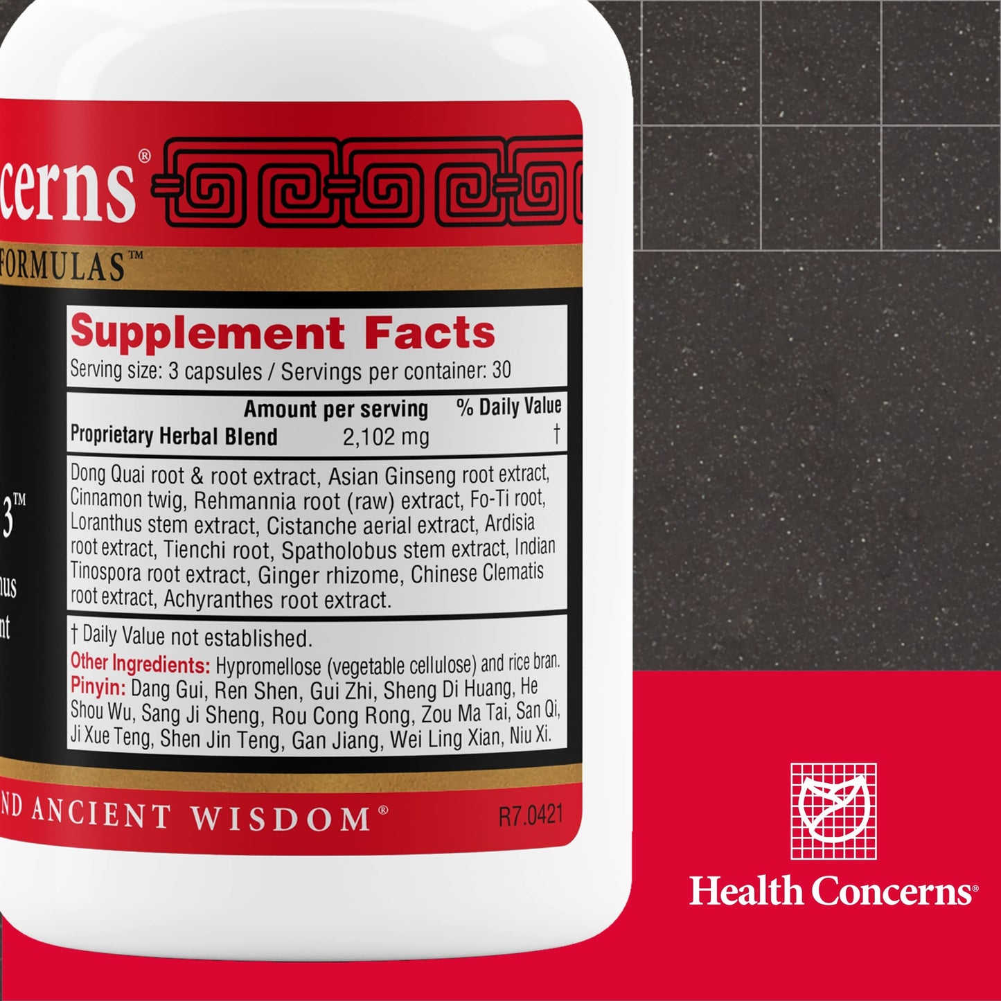 Health Concerns Mobility 3 – Joint & Muscle Support – Herbal Stiffness Supplement for Men & Women – Dong Quai, Ginseng, Fo-Ti, Loranthus & Ginger Formula – Chinese Support – 90 Capsules Health ConcernsBuy Supplements Australia