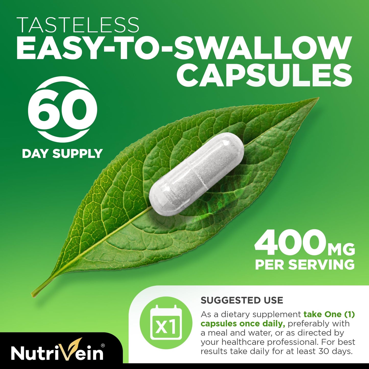 Nutrivein Premium DIM Supplement 400 mg Daily - 120 Servings (120 Capsules): Diindolylmethane for Women and Men - Plus Bioperine - Estrogen Supplement - Menopause and Middle Age Support NutriveinBuy Supplements Australia