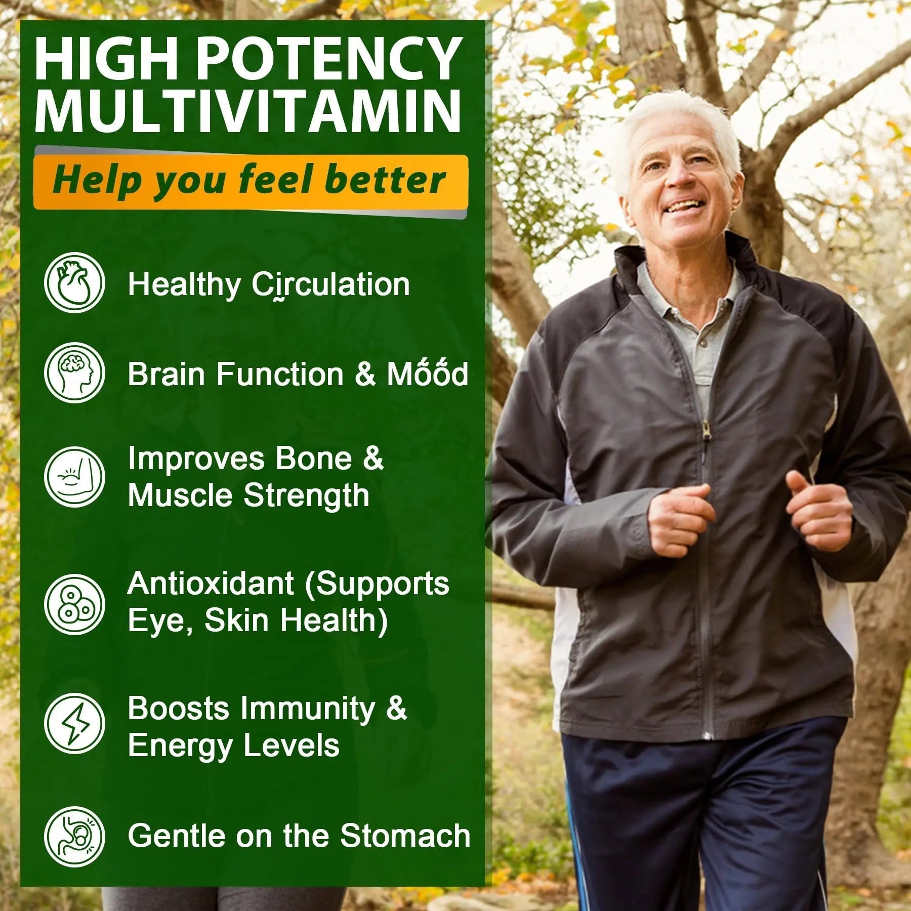 Multivitamin for Men 50 + Plus, Sugar Free Men Multivitamins Gummies w/Omega-3, Coq10, D3k2, Calcium, Magnesium NEVISSBuy Supplements Australia