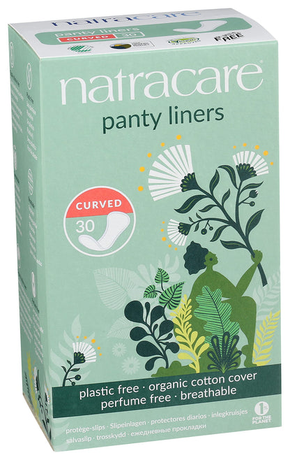 Natracare Natural Organic Curved Panty Liners, with Certified Organic Cotton, Ecologically Certified NATRACAREBuy Supplements Australia