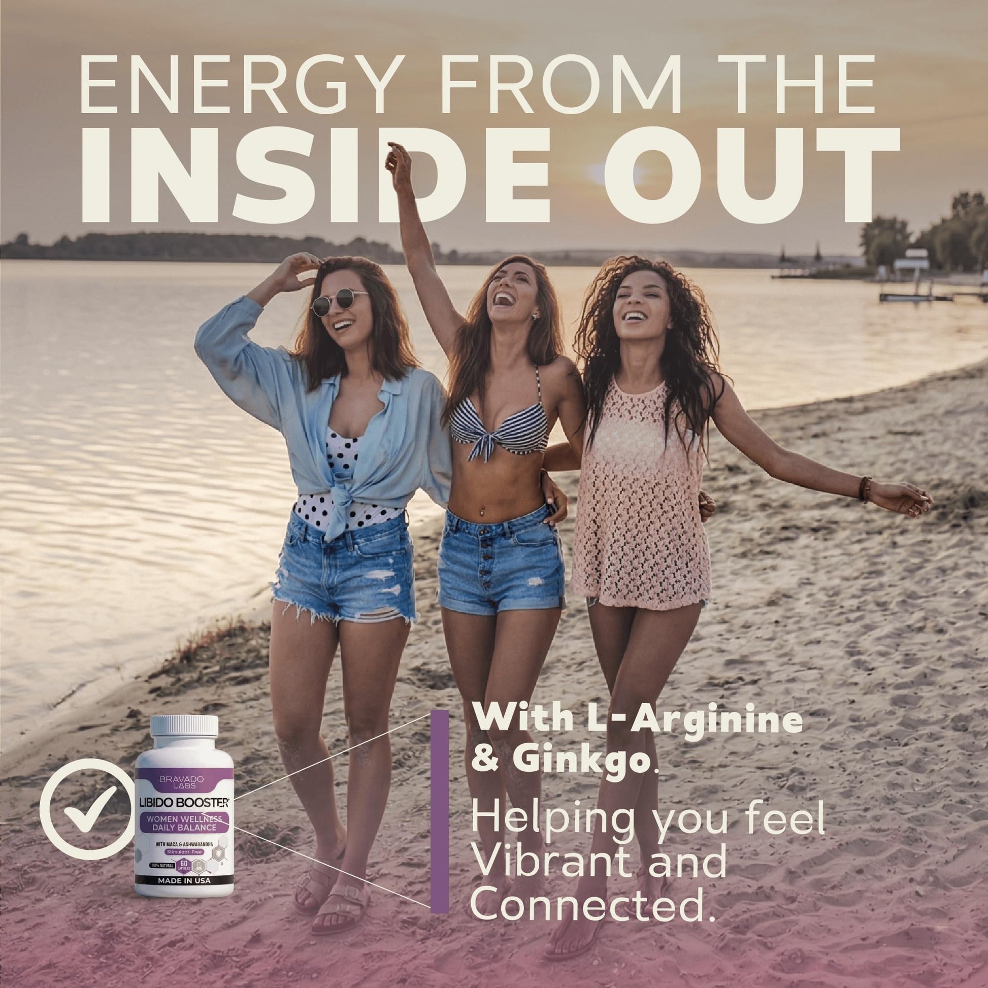 Female Libido Booster for Women – Advanced Women’s Intimacy & Confidence Support – Plant-Based Herbal Blend with Maca, Ginseng & L-Arginine – Made in USA – 60 Capsules Bravado LabsBuy Supplements Australia