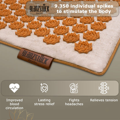 Glanzstück Berlin® Health Collection XXL Acupressure Mat Set for Full Body for Tension Headaches Glanzstück BerlinBuy Supplements Australia
