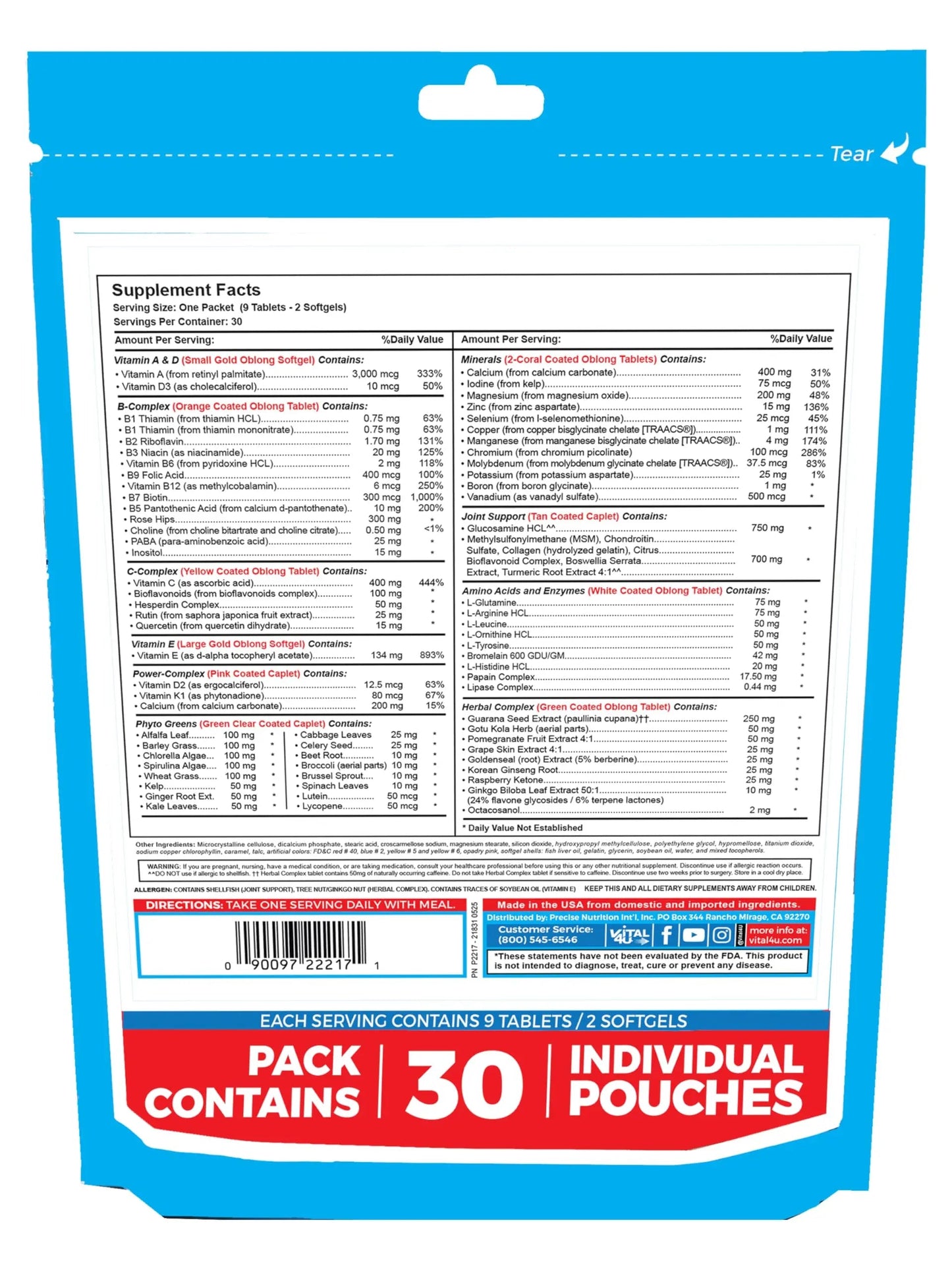 VITAL 4U® Vitamin - Premium Multivitamin for Men and Women | Supports Immune System, Energy, Heart Health VITAL 4U