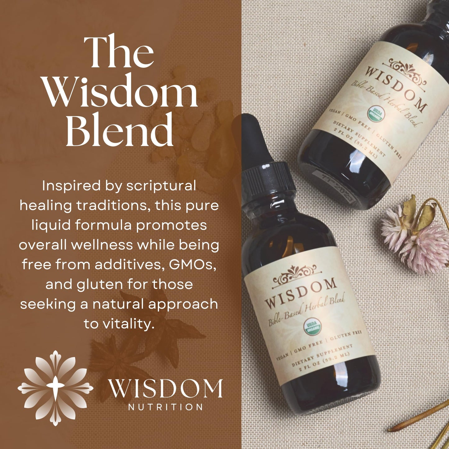 Organic Turmeric, Frankincense and Myrrh – Herbal Supplement Blend for Energy, Detox, Focus, Immunity & Stress – Non-GMO Vegan Tonic with Milk Thistle – Wisdom Bible Based Blend – 2oz Liquid Drops Wisdom NutritionBuy Supplements Australia