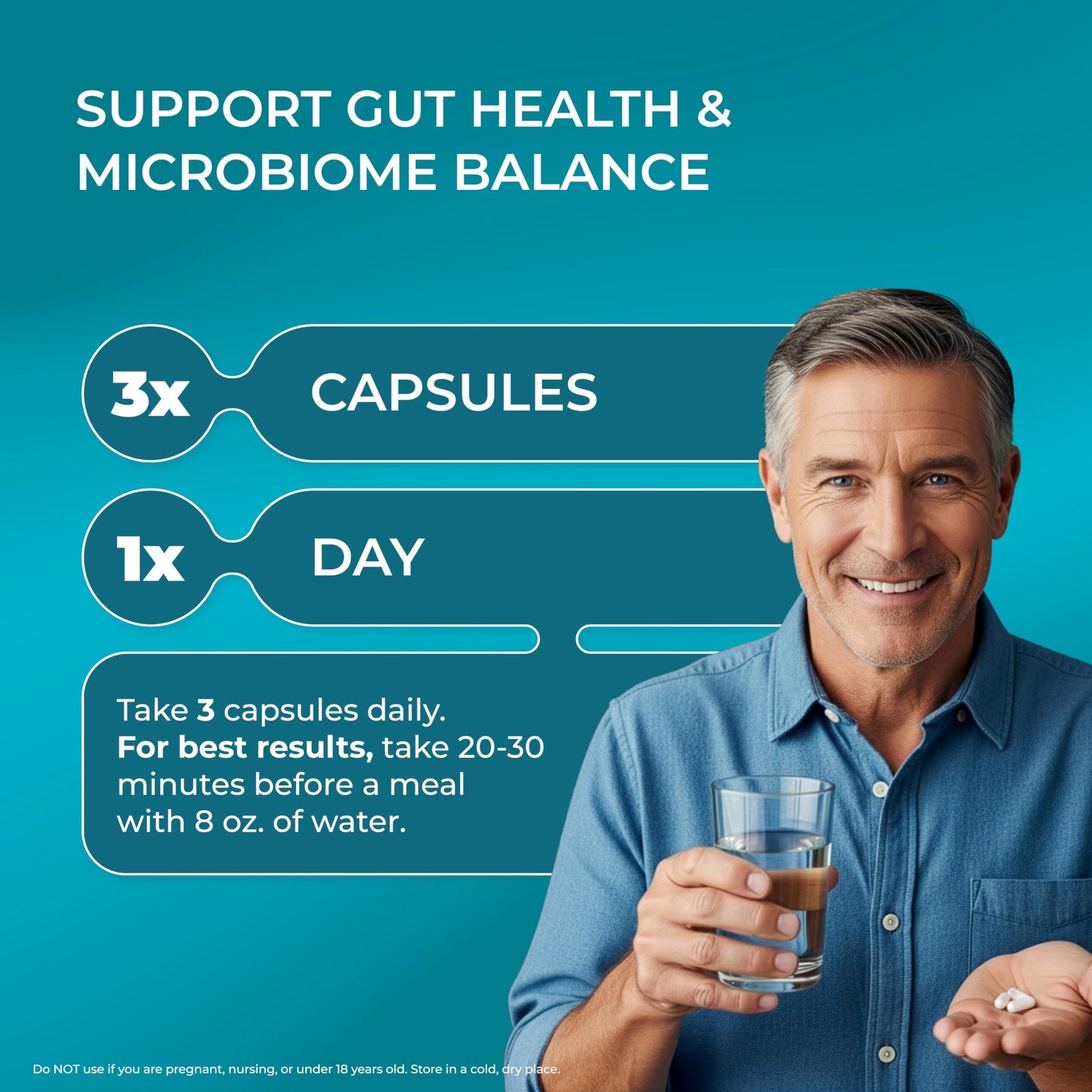 PUREHEALTH Research Improbiome - Prebiotic Fiber - Natural Support for Healthy Gut Prebiotics - Digestive Nutritional Supplements - with Jerusalem Artichoke,