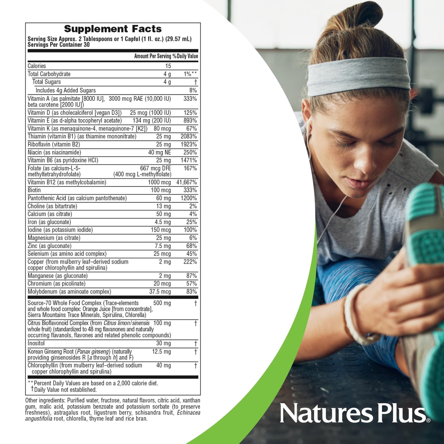 NaturesPlus Source of Life Liquid - 30 fl oz - Tropical Fruit Flavor - Wholefood Supplement, Energy Booster, Antioxidant - Vegetarian, Gluten-Free - 30 Servings Aus HealthcareBuy Supplements Australia