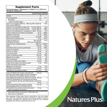 NaturesPlus Source of Life Liquid - 30 fl oz - Tropical Fruit Flavor - Wholefood Supplement, Energy Booster, Antioxidant - Vegetarian, Gluten-Free - 30 Servings Aus HealthcareBuy Supplements Australia