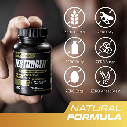 PrimeGENIX Testodren Advanced Testosterone Booster for Men | Natural Stamina, Endurance, Energy & Strength Enhancing Supplement | Lean Muscle Builder | Sports Nutrition Testosterone Booster PrimeGENIXBuy Supplements Australia