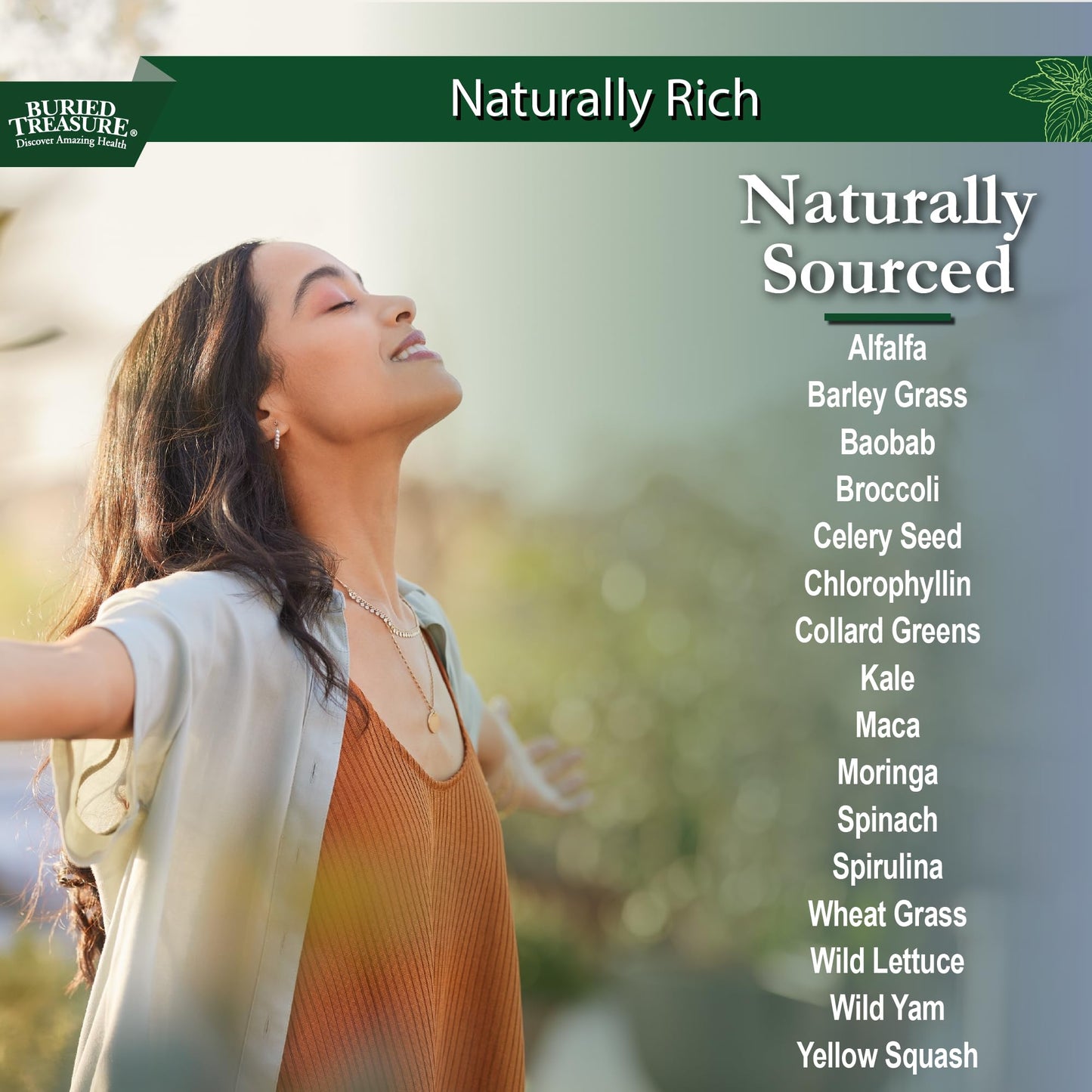 Buried Treasure Green20 Fusion – Superfood Blend with Vollagen for Skin, Hair, and Joint Support, Plant-Based, Vegan, Non-GMO Gluten-Free, Dairy-Free, Soy-Free, 32oz Liquid Buried TreasureBuy Supplements Australia