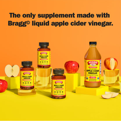 Bragg Apple Cider Vinegar Capsules - Vitamin D3 & Zinc - 750mg of Acetic Acid – Immune BraggBuy Supplements Australia