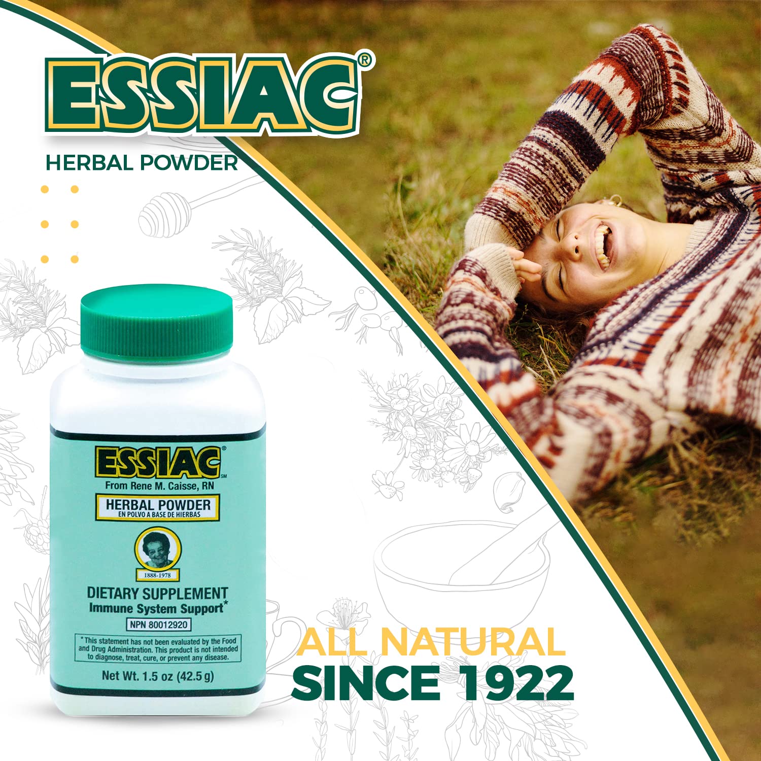 Essiac PowderESSIAC Original Herbal Tea Powder – 1.5 oz Bottle | Powerful Antioxidant Blend to Help Promote Overall Health & Well-Being | Original Formula from 1922 (1) EssiacBuy Supplements Australia