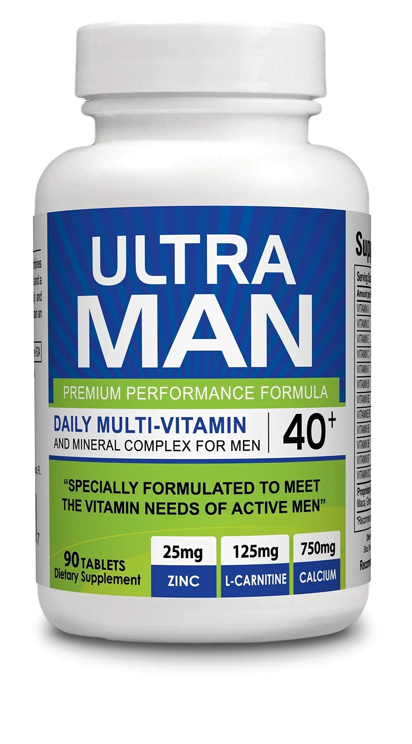 Ultra Man - Multi-Vitamins 90 Tablets - Premium Performance Formula 100% Natural - Multivitamins for Man Organic Farms VitaminsBuy Supplements Australia