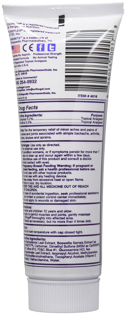 Orthogel Advanced Pain Relief Gel Tube, 4 oz. OrthogelBuy Supplements Australia