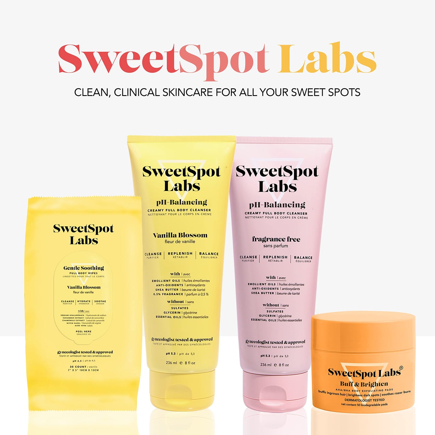 SweetSpot Labs Feminine Wash, Gentle Vanilla Blossom Scent, with Shea Butter and Aloe Vera, Sulfate Free SweetSpot LabsBuy Supplements Australia