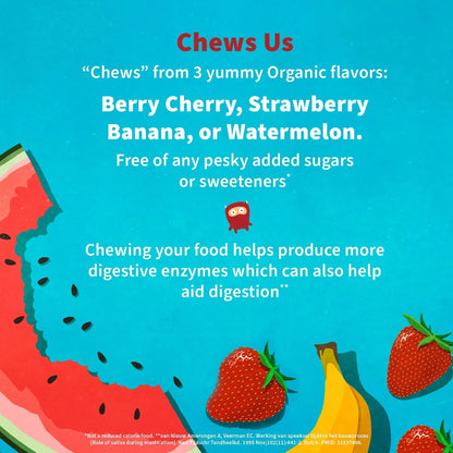 Garden of Life Dr. Formulated Probiotics for Kids, Organic Kids+ - Berry Cherry, 5 Billion CFU Chewable Probiotic plus Vitamin C and D Garden of Life