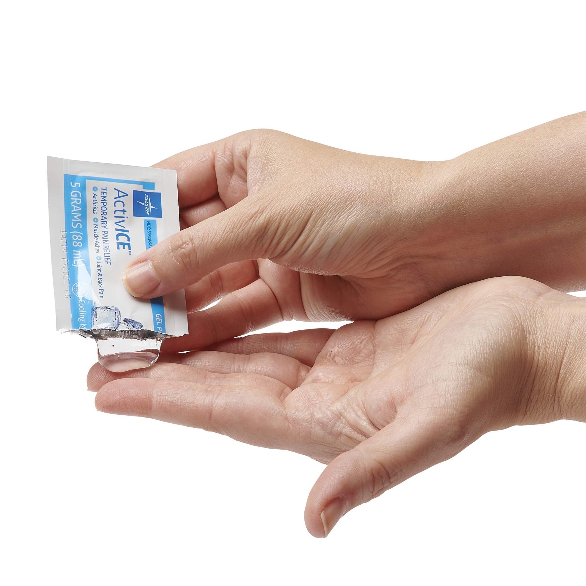 Medline ActivICE Topical Pain Reliever Gel, Great for Arthritis, Muscle Aches and Back Injuries, 5 grams - 100 Packs MedlineBuy Supplements Australia