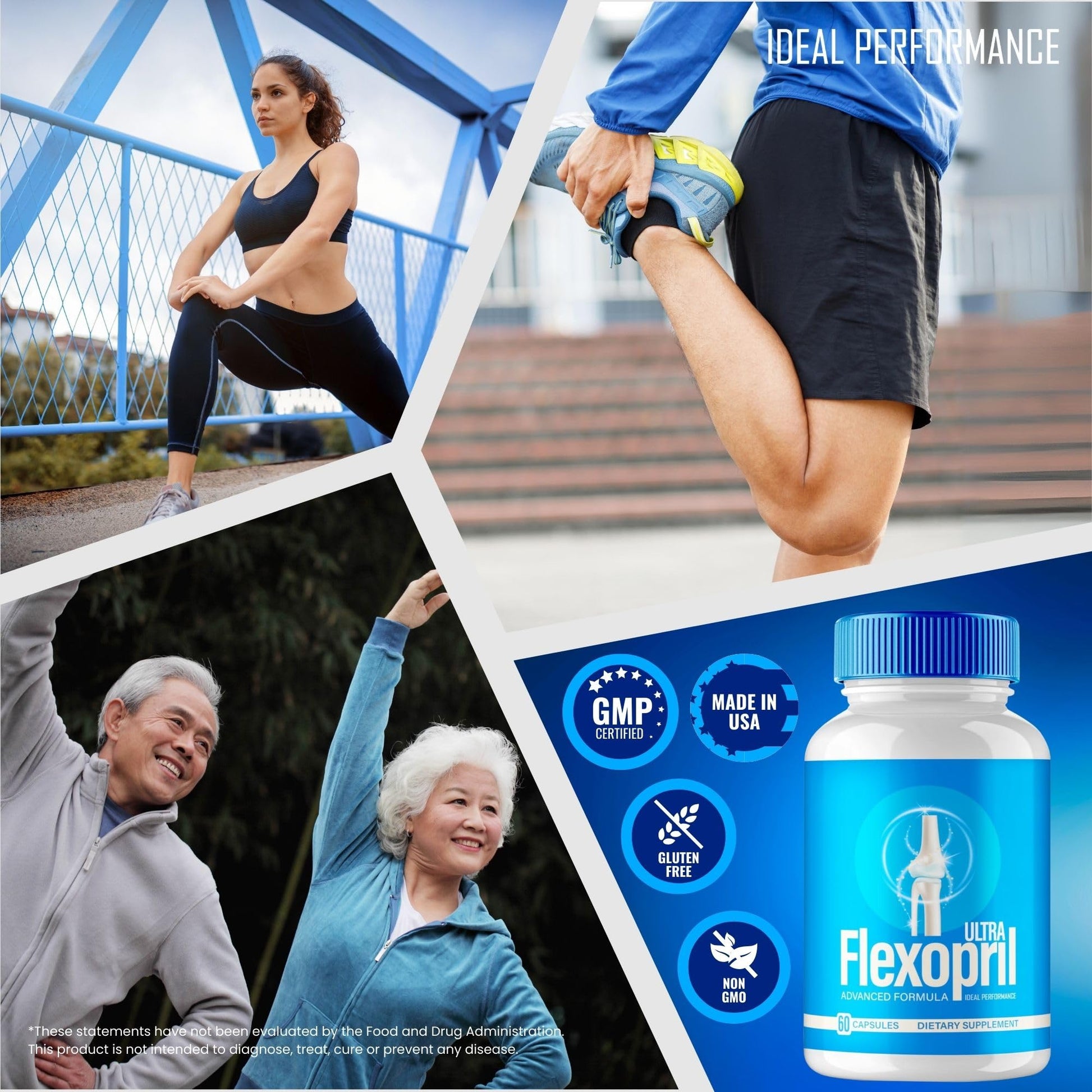 Flexopril Ultra Joint Support Capsules, Official Flexopril Supplement Pills, All-Natural Formula to Fortify Bones and Bolster Flexibility - Maximum Strength, FlexoprilUltra Pills Reviews (3 Pack) IDEAL PERFORMANCEBuy Supplements Australia