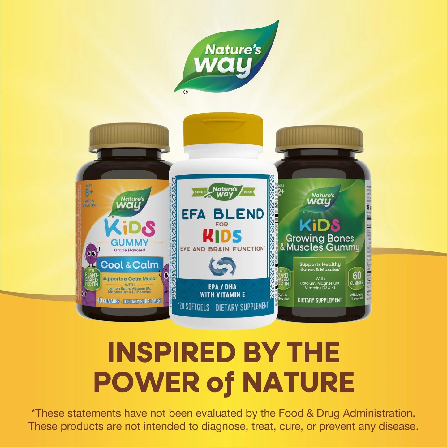 Nature's Way EFA Blend for Kids with vitamin E, Supports Eye and Brain Function*, 120 Softgels Nature's WayBuy Supplements Australia