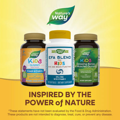Nature's Way EFA Blend for Kids with vitamin E, Supports Eye and Brain Function*, 120 Softgels Nature's WayBuy Supplements Australia