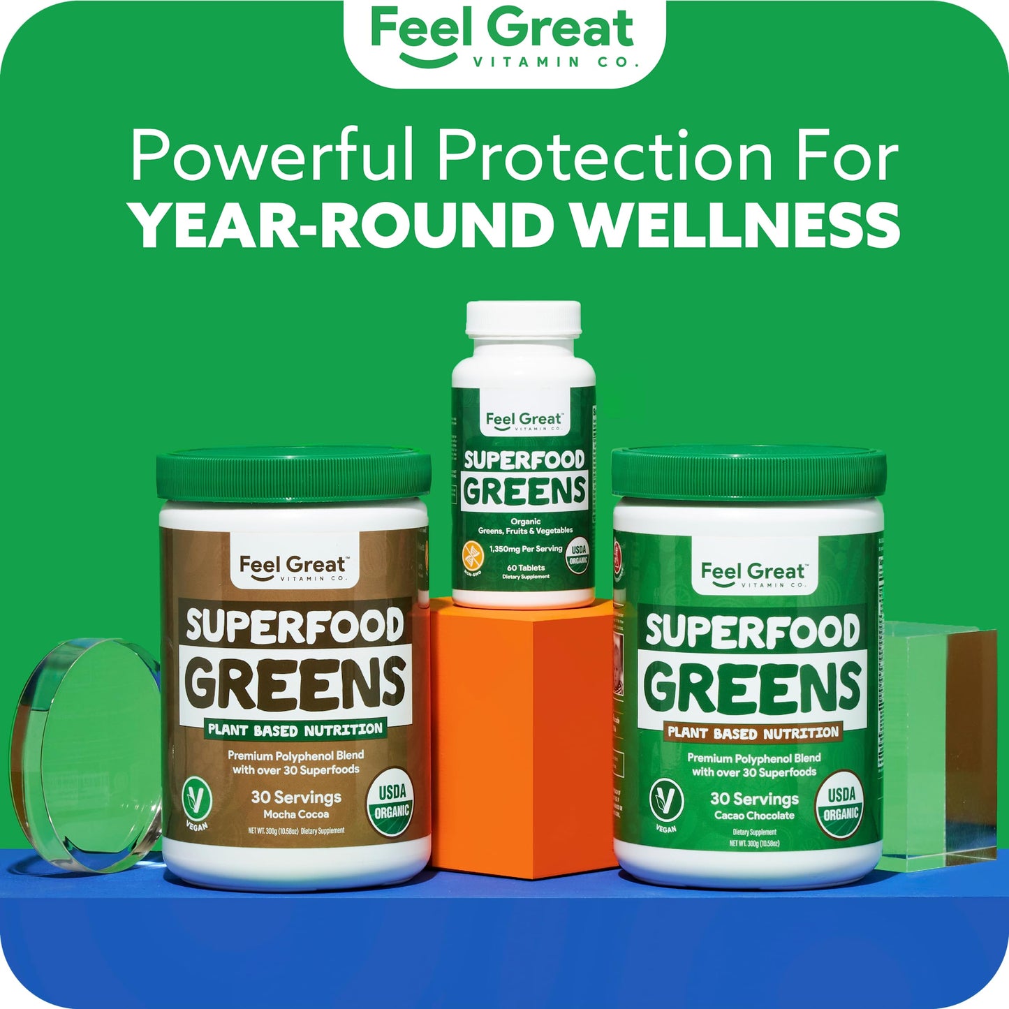 Superfood Greens by Feel Great Vitamin Co. | Organic Greens, Fruits and Veggies The Feel Great Vitamin CompanyBuy Supplements Australia