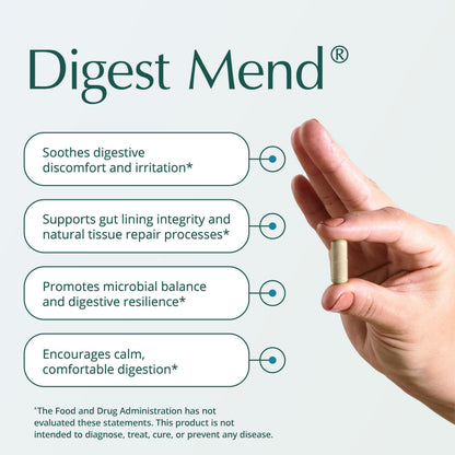 Natura Health Products Digest Mend Supplement - Encourages Healthy gastric microboime* - Featuring Deglycyrrhizinated Licorice (DGL), Aloe Vera, Marshmallow, Mastic Gum, & Chamomile (180 Capsules) Natura Health ProductsBuy Supplements Australia