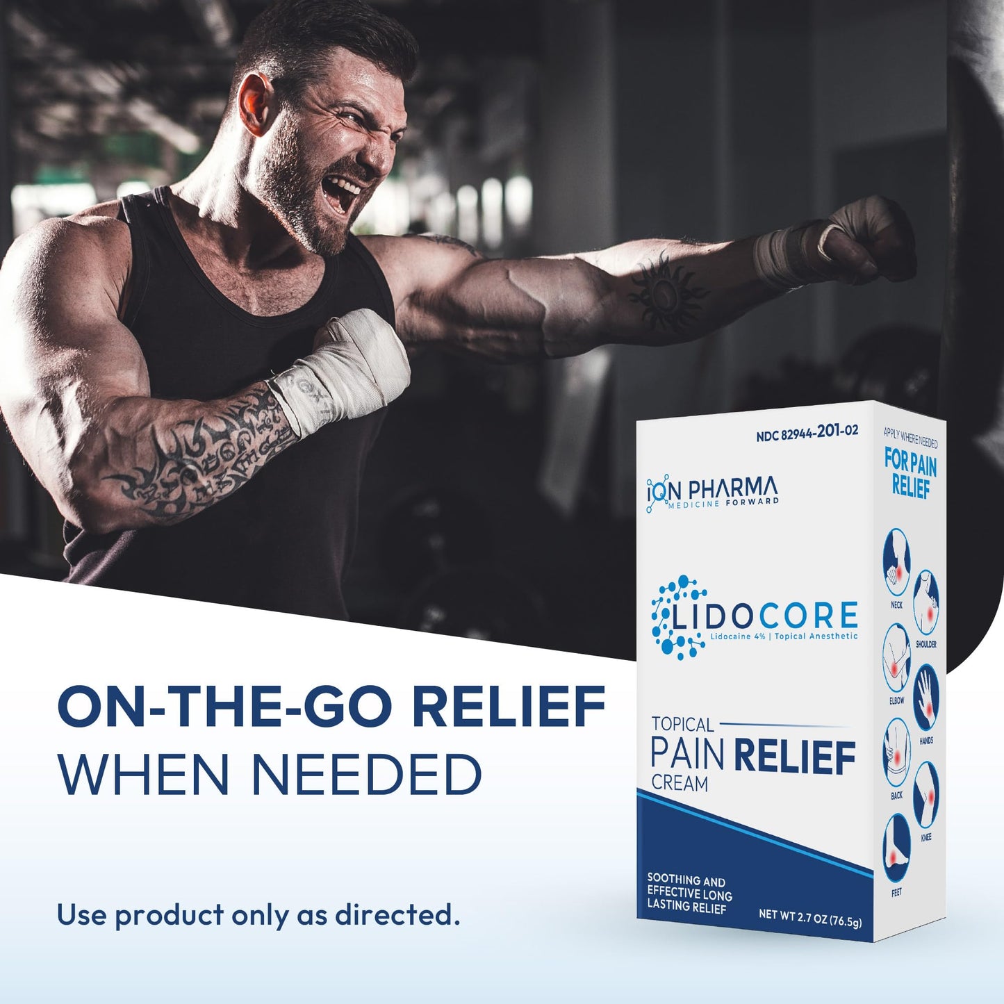 Lidocore Pain Relief Cream with 4% Lidocaine | Maximum Strength OTC | Safe & Compliant formula | Minor cuts, scrapes, insect bites, cold sores | Non-Greasy, Odor-free, Fragrance-Free | 2.7 oz (76.5 g) LidocoreBuy Supplements Australia
