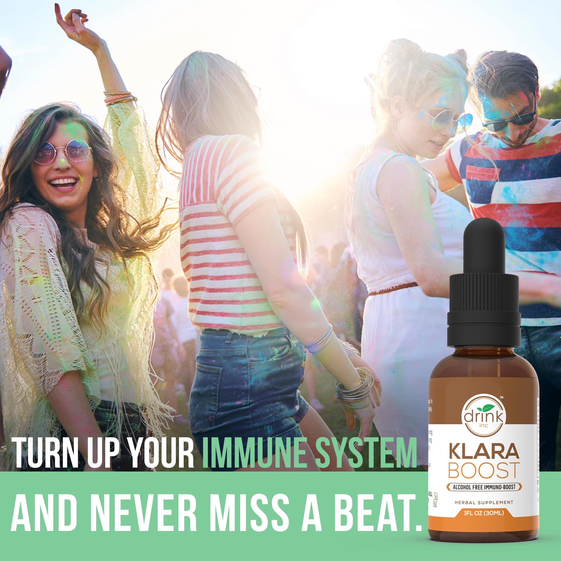 Drink Inc Klara Boost Alcohol Free Immuno-Boost | 30ML Herbal Supplement Drink IncBuy Supplements Australia