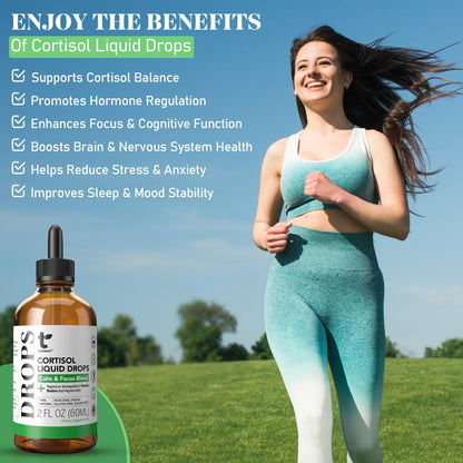 Cortisol Manager Drops with Magnesium & Ashwagandha - Advanced Liquid Blend for Relaxation, Supports Restful Sleep, Fast-Absorbing Liquid, Non-GMO, 2 Fl Oz taolemiBuy Supplements Australia