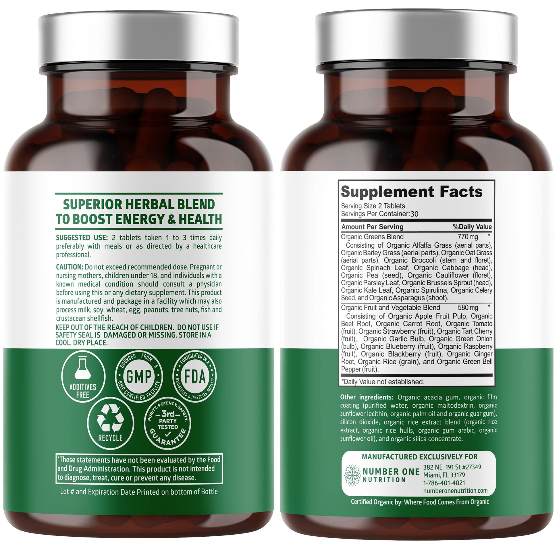 N1N Premium Organic Superfood Greens [28 Powerful Ingredients] Natural Fruit and Veggie Number One NutritionBuy Supplements Australia