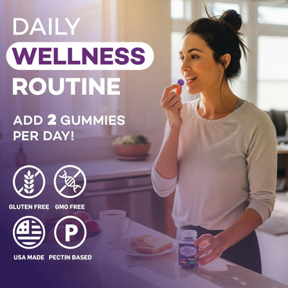 Elderberry Gummies Immune Support, Daily Support for Kids and Adults*, with Sambucus Elderberry, Zinc, Vitamin C, D3, B6, B12, Plus PAYÉBuy Supplements Australia