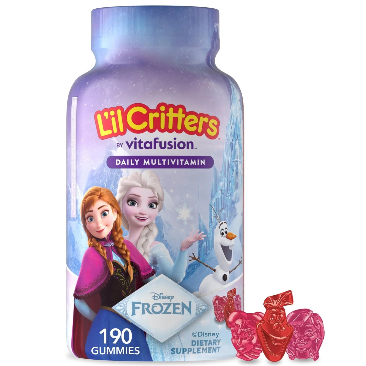 L'il Critters Frozen Daily Kids Multivitamin Gummies Assorted Berry Flavors for Ages 2+ Toddlers and Kids, Disney Multivitamin Gummies Lil CrittersBuy Supplements Australia