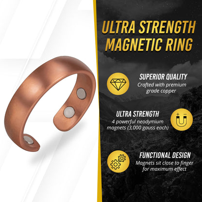 MagnetRX® Magnetic Copper Ring – Elegant Magnetic Rings – Copper Rings for Women & Men MagnetRXBuy Supplements Australia