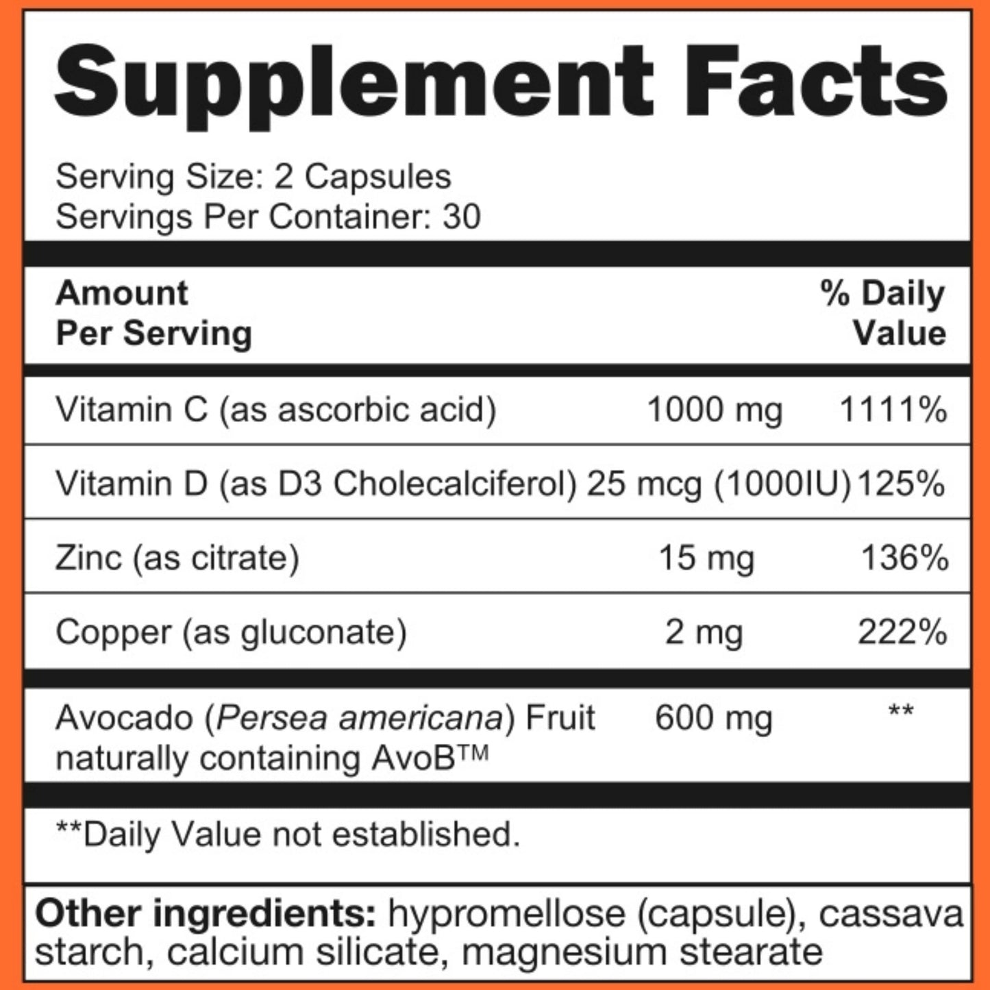 Metavo Immune Health - Natural Immune Support Supplement, Essential Zinc Supplements for Men & Women Enriched with Vitamin C, D & Copper, 60 Vegan Capsules, 30 Servings MetavoBuy Supplements Australia