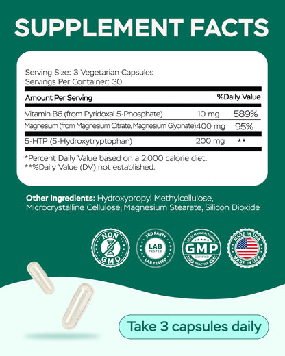 Magnesium Complex for Women – Magnesium for Sleep, Advanced 610mg with Glycinate, Citrate & Vitamin B6 for 3X Absorption + 5-HTP – Supports Sleep, Relaxation, Nerve, Muscle, Bone & Energy Health 4Well ProductsBuy Supplements Australia
