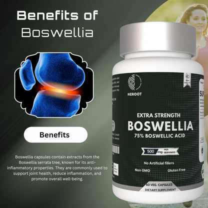 Heroot Boost Joint Mobility with 75% Extra Strength Boswellia Serrata Extract, 120 Capsules HerootBuy Supplements Australia