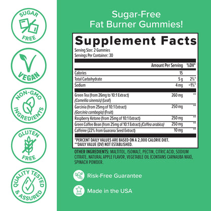 Zenwise Health Fat Burner Gummies - Appetite Suppressant for Weight Loss with Green healthsupps.co.ukBuy Supplements Australia