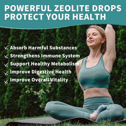 Zeolite Drops for Women,Adults and Kids- Clinoptilolite Zeolite Liquid Drops with Vitamin B12 & D3 - Heavy Metal Support, Immune Health, Natural Metabolism, Energy & Clear Skin - 30 Day Vegan Supply HerbanceBuy Supplements Australia