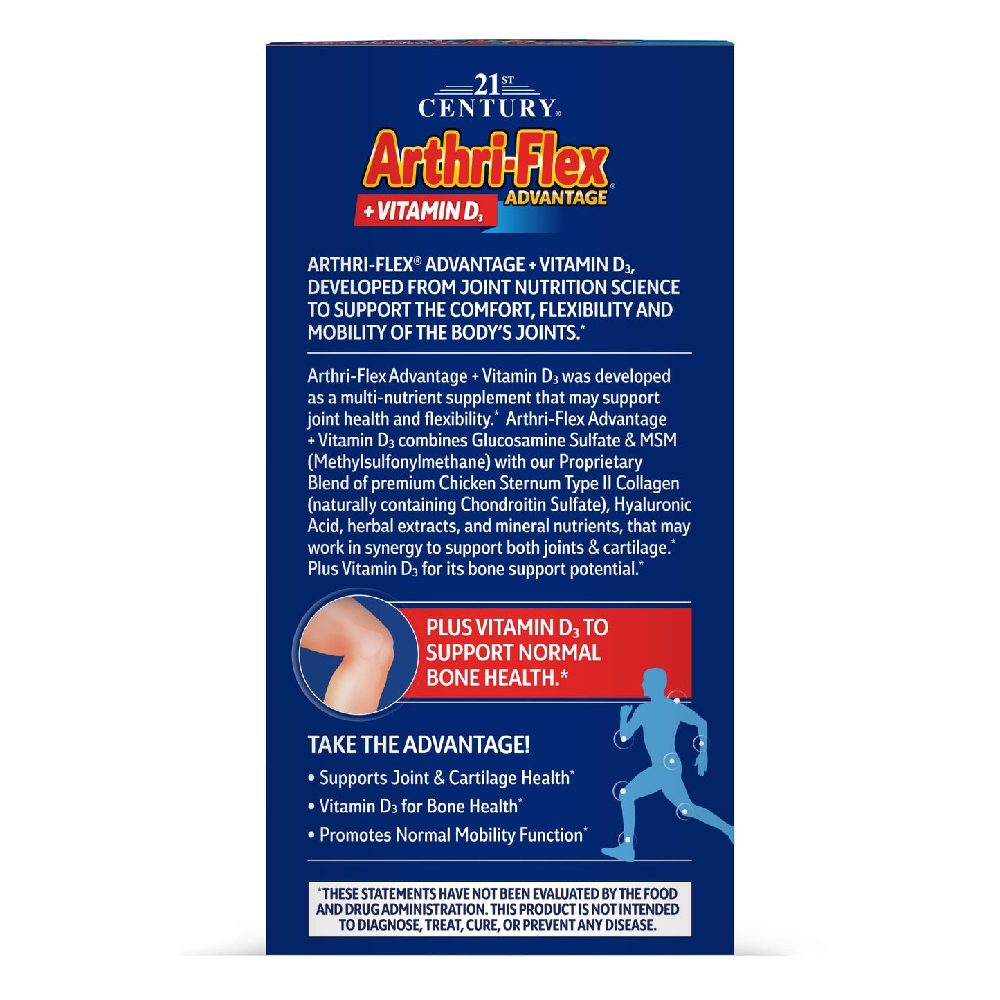 21st Century Arthri-Flex Advantage® + Vitamin D3, 120 Coated Tablets 21st CenturyBuy Supplements Australia