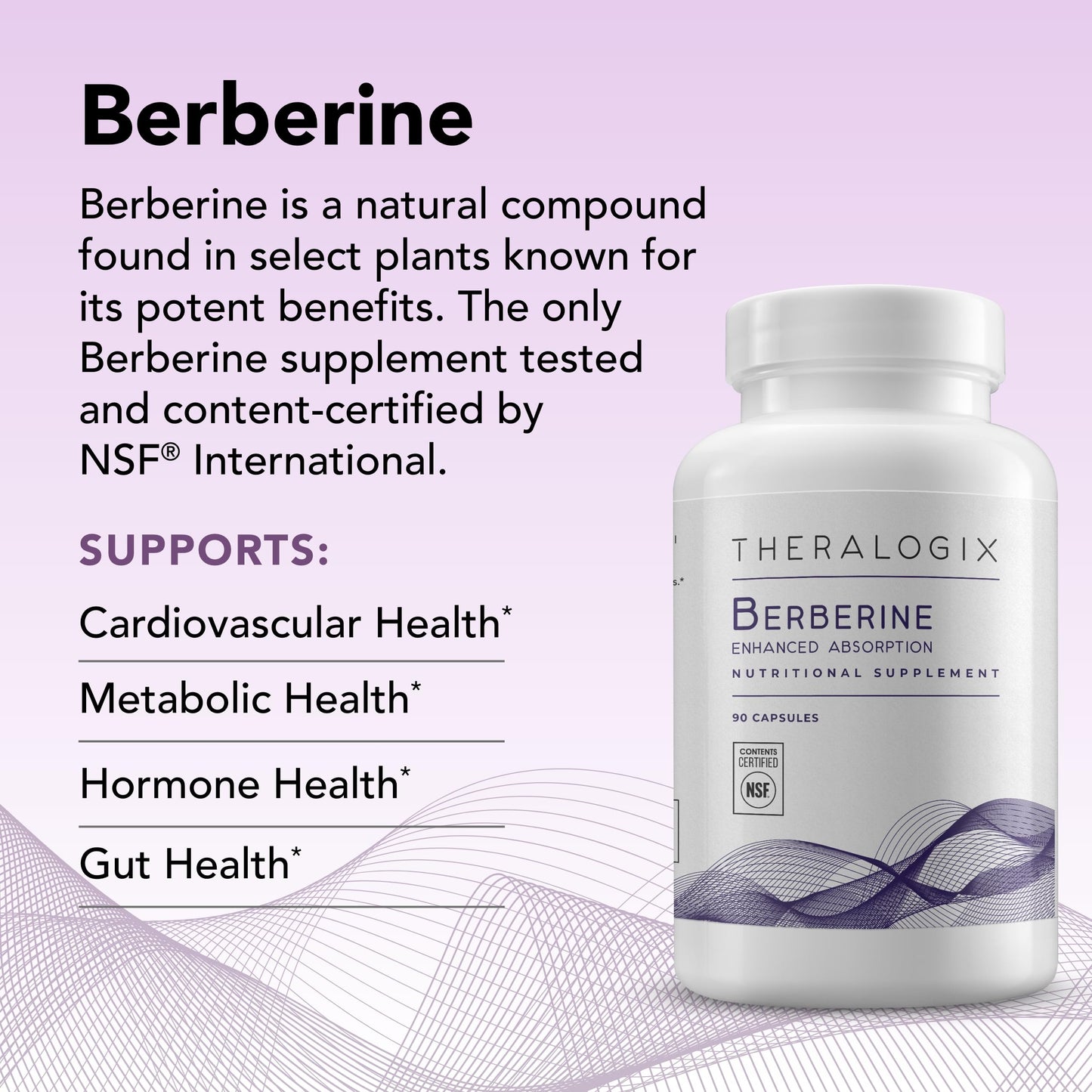 Theralogix Berberine Enhanced Absorption - 90-Day Supply - Made with Berberine TheralogixBuy Supplements Australia